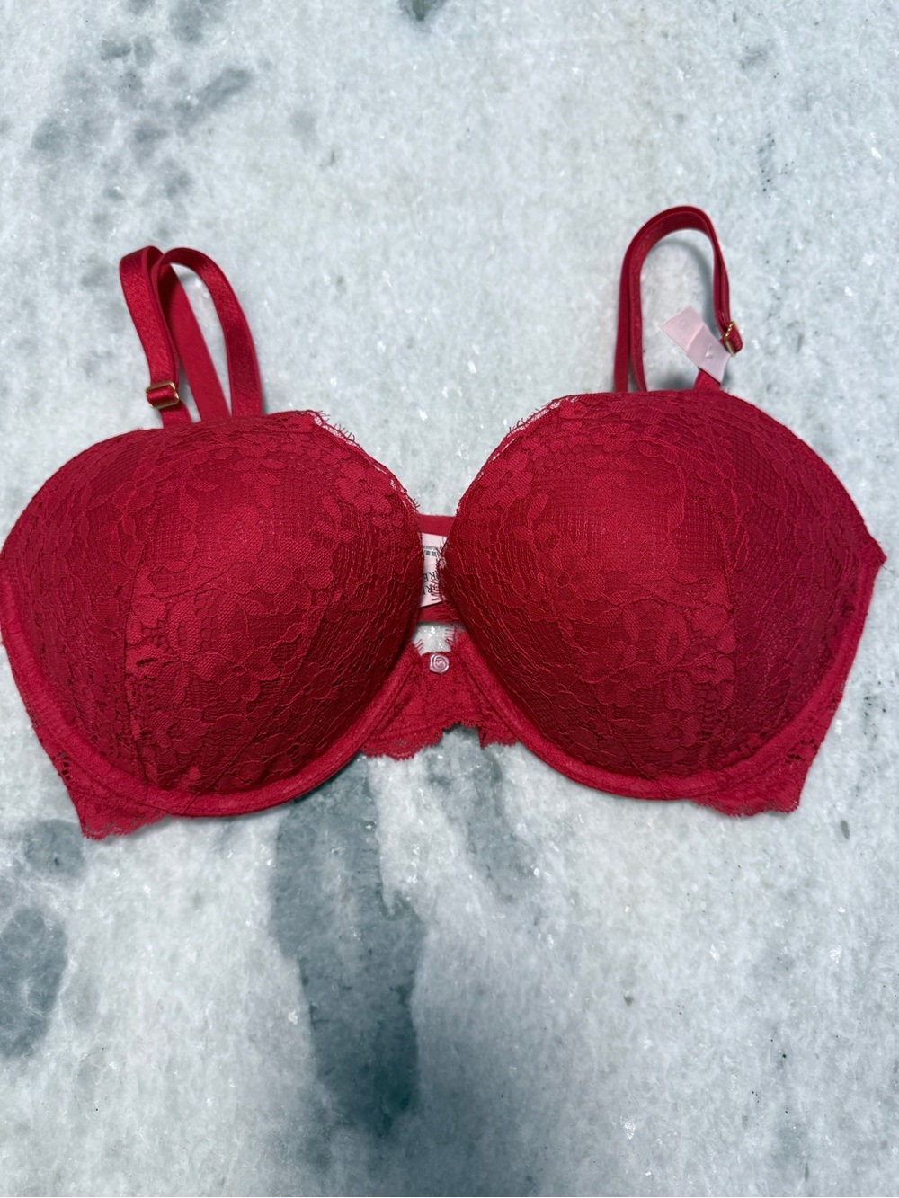Victoria's Secret Red Lace Push-Up Bra